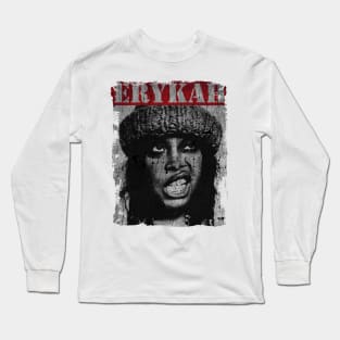 TEXTURE ART - Erykah Badu QUEEN Long Sleeve T-Shirt